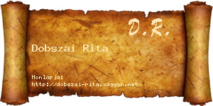 Dobszai Rita névjegykártya
